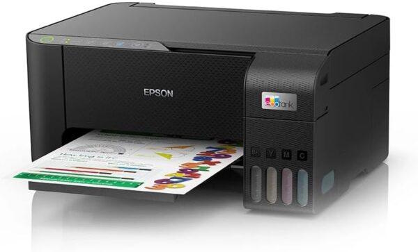 Epson EcoTank L3250 - Multifuncional, Tanque de Tinta Colorida, Wi-Fi Direct, USB, Bivolt, Preto - Imagem 2